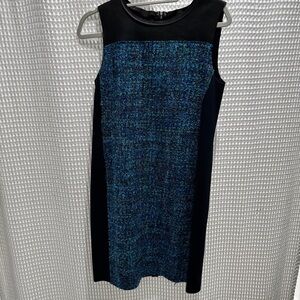Elie Tahari Elegant Blue and Black Women's Dress